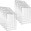 POPPSTAR Cornice magnetica A4 autoadesiva con chiusura magnetica, grigio, 5 pezzi