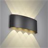Voltix Applique da Parete LED 24W 2400LM Lampada da Parete Impermeabile per Interni ed Esterni - Lampade da Parete per Interni per Camera da Letto, Soggiorno (Bianco Naturale - 4000K-N, 24W)
