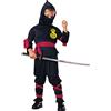 Rubie's Rubies Haunted House - Costume da ninja nero, taglia S