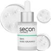 Secon Cosmetics Siero Viso Acido Ialuronico Puro - Idratazione Profonda 24h, Rimpolpante e Anti-Rughe - Pelle Secca, Mista o Sensibile - Made in Italy 30ml