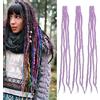 Dsoar Lana Dreads Extension Clip In Dreadlocks 3 Pezzi Morbido Finto Dreads Loc Extensions 22 Inch/50 cm