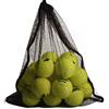 zalati Tennis Net Bag 4pcs Mesh Pocket Contenitore Portatile per lo stoccaggio Baseball Golf Ping Pong Ball Scarpe Sportive Carry