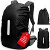 HO-SFSM Copertura Antipioggia per Zaini, Impermeabile, 40-50 Litri, con Strisce Riflettenti, per Escursionismo, Campeggio, Viaggi, Ciclismo