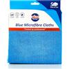 Nilco Panni in microfibra blu, confezione da 5, morbidi, non abrasivi e altamente assorbenti, per una lucentezza senza striature su tutte le superfici