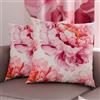 PETTI Artigiani Italiani - Coppia di Federe Cuscino 35x35 cm in Microfibra, Cuscini Arredo Camera da Letto, Divano, Salotto, Set 2 Fodere Copricuscino, Federa Floreale 41, 100% Made in Italy