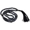 AB India Crafts Collana in vera pietra preziosa con fiocchi di neve ossidiana 108 Japa Mala (perle 8 mm) in scatola portagioie | meditazione spiritualità guarigione yoga India