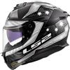 LS2, Casco Moto Integrale STREAM II GALDAM Black White, 3XL