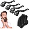 Whaleo Dermaroller Capelli Professionale Micro Rullo, 0,5/1/1,5/2mm Dermaroller Viso,Microneedling Viso,Beard Roller,Micro Rullo para Crescita Barba,Perdita Capelli Delle Rughe Cicatrici Smagliature