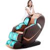 HealthRelife Poltrona massaggiante per tutto il corpo,sedia da massaggio intelligente Zero Gravity, mani robotiche 3D,con guida SL, poltrona relax,altoparlante Bluetooth, colore Marrone