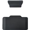 Yolispa Cuscino Posteriore del Motociclo Schienale del Passeggero, Schienale Bauletto Moto Adatto con adesivo, per 45-65L Moto Alluminio Top Case, Nero