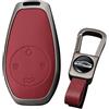 KUNIO Keyless Cover per Chiave per Leapmotor T03 S01 C11 per Leap Motor Protezione Chiave in Lega di Zinco Cover per Chiave Portachiavi 4 Tasti B Rosso