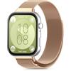 CHANRASI Metallo Cinturini Compatibile con Huawei Watch Fit 4/Fit 4 Pro/Fit 3 Cinturino Donna,Cinturino Maglia Regolabili Magnetiche per Huawei Watch Fit 3 Oro rosa