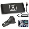 Paicreate Tappetino Ricarica Wireless Auto Da 15 W Con PD40W QC3.0 Caricabatterie Wireless Auto Base Di Ricarica Antiscivolo Compatibile Con iPhone15/14/13/12/11Pro/Samsung/S23/S22/AirPods -1m Cavo