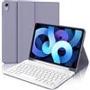 WINCHKING Tastiera per iPad Air 5 Generazione, Custodia con Tastiera per iPad Pro 11, Cover Tastiera Bluetooth Magnetica Staccabile Layout Italiano per iPad Air 4/5, iPad Pro 11 4/3/2/1 Gen, Viola Lavanda