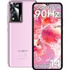 CUBOT A10 Smartphone Android 14 (2024), 12(4+8) GB+128GB/1TB, Octa-Core, 6.56 HD+/90Hz Display Telefono Cellulare, 48MP+16MP Fotocamera, 5100mAh, Dual SIM 4G Telefoni, Face ID/GPS/OTG/3.5mm Jack