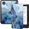 FINTIE Cover per 6'' Kobo Clara Colour 2024 / Kobo Clara BW 2024 / 2E 2022 | Sottile Leggero Custodia Protettivo Cover con Auto Sveglia/Sonno, Ocean Marble