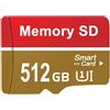elffthy Scheda SD 512GB - elffthy Grande Capacità SD Card Alta Scheda di Memoria Velocità Immagine 4K/HD Memory Card Mini Portatile Schede TF per Drone, Fotocamera, Dash Cam