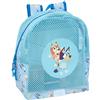 safta BLUEY - Zaino per bambini da spiaggia, anti sabbia, con manici, facile da pulire, ideale per bambini di diverse età, comodo e versatile, 32 x 12 x 38 cm, Blu chiaro, M, Casual