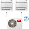 TCL Climatizzatore Condizionatore TCL Console Pavimento Wi-Fi R32 Dual Split Inverter 9000 + 12000 BTU con U.E. MT1420 NOVITÁ Classe A++/A+