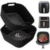 Dictien Teglia Friggitrice ad Aria per Russell Hobbs Air Fryer 4L/4.3L, 2 Pezzi