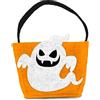 Folat 23875 Trucco o Trattare Borsa Fantasma - Halloween BoOo! - 27x20x10 cm - Decorazioni Di Halloween Con Zucche, Teschi, Pipistrelli, Fantasmi, Ragni