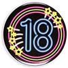 PD-Party- Distintivo Neon, Multicolore, 7013302