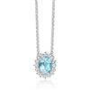 Miluna Collana Topazio Azzurro Miluna CLD5089