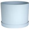 Bloem MAT0837 - Vaso da giardino Mathers con piattino, 20,3 cm, colore: Blu nebbioso