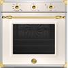 Ⓜ️🔵🔵🔵 BERTAZZONI F605HERGKAG - Forno da incasso, Gas, Avorio/Oro, 60 cm, Serie Heritage, 5 Funzioni, Nuova classe A