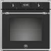 BERTAZZONI FHER6117CTNX3 Forno elettrico, Incasso, Nero opaco, 60 cm, Serie Heritage, 11 Funzioni, Pirolitico, Display TFT, Total steam, Nuova classe A++