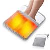 yotutun Scaldapiedi Elettrico, 30x30cm Scarpe Scaldapiedi Invernali, Scaldapiedi Riscaldate USB Temperatura Costante di 55°C Scarpe Riscaldanti Elettriche per Uomini Donne Uso Interno, Grigio