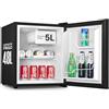 Wintem Minifrigo Bar Nero 48L con Freezer da 5L - Capacità di Raffreddamento 0°/10°C - Minifrigo da Camera Silenzioso 85W Ideale per Ufficio, Hotel o Casa - Frigo Piccolo con Porta Bibite
