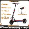 SUNNIGOO Scooter elettrici per adulti con serratura a chiave rimovibile per sedile 800w 48v 13ah Pneumatico fuoristrada da 10 pollici con palo regolabile e pieghevole - 800w 48v 13ah