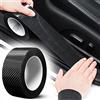 XMSCN Battitacco Fibra Carbonio, Protezioni Per Davanzali Per Porte Auto In Fibra Di Carbonio Universali Autoadesive Antiscivolo Nastro Impermeabile Per Auto SUV Camion Truck Entry Guards（5cm×5M）