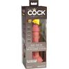King Cock Elite 6 - Vibratore con ventosa (15cm) - naturale