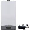 Ariston Caldaia a Condensazione Clas One Wi-Fi 24 kW Metano/Gpl WiFiCompleta Di Kit Fumi con Defangatore in Omaggio ADATTATORE SDOPPIATO,