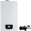 Baxi Caldaia a Condensazione Duo-Tec Compact E 28 kW Metano/Gpl Low NOx Completa di Kit Scarico Fumi con Defangatore in Omaggio ADATTATORE SDOPPIATO,