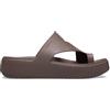 Crocs Getaway Platform Toe Loop, Sandali Donna, Truffle, 38/39 EU