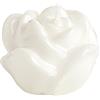 BOX 6 CANDELE ROSA DIA.4,5CM BIANCO LACC