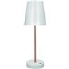 Brandani Lampada da Tavolo Altair LED Touch Bianco e Rose Gold