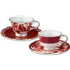 SET 2 TAZZINE CAFFE PORCELLANA - LE ROUGE