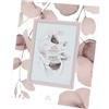 CORNICE VETRO BOTANIC ROSA 24X29