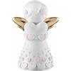 Bongelli scultura Angelo con Cuore rosa piccolo H9,5cm