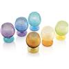 MULTICOLOR SET 6 CALICE ACQUA BICOLORE COLORI ASSO