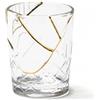 BICCHIERE IN VETRO KINTSUGI -n'1 ? Cm.8,2 h. 10