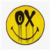 Seletti cuscino rotondo in poliestere OX Smiley Ø45x7cm