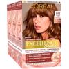 L'Oreal Paris 3x L'Oréal Paris Excellence Creme Universal Nude Colorazione Permanente 6U Biondo Scuro Universale per Tutti i Tipi di Capelli Triplo Trattamento con Micro-Cheratina - 3 Tinte
