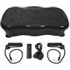 THINFAR Pedana Vibrante 3D Con Bluetooth, LCD Display, Telecomando e Bande di Resistenza - Fitness Vibration Trainer 200W (Nero)