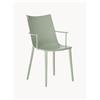 Kartell Sedia con braccioli in plastica H. H.H.