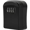 Fafeicy Cassetta di Sicurezza per Chiavi Cassetta di Sicurezza a Combinazione Cassetta di Sicurezza Impermeabile Fissata Al Muro, la Scatola di Immagazzinaggio delle Chiavi Interna Ed (Nero)